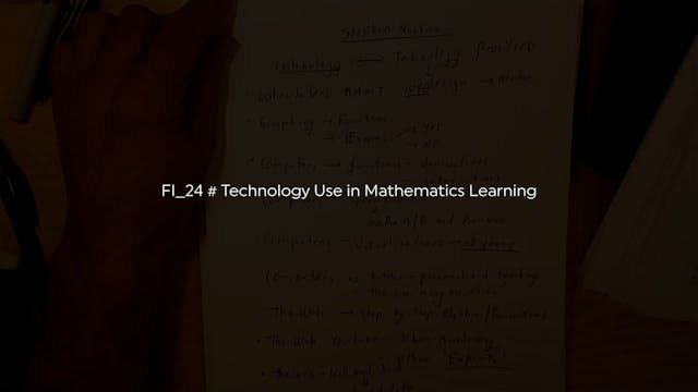 FI_24 # Technology Use in Mathematics Learning