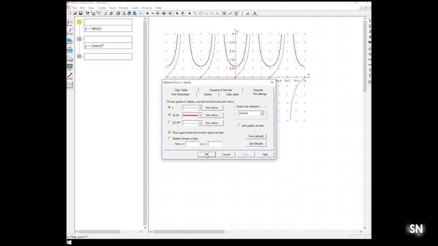 SM_6-8 # Confirming the Derivative of Tan x with a Computer