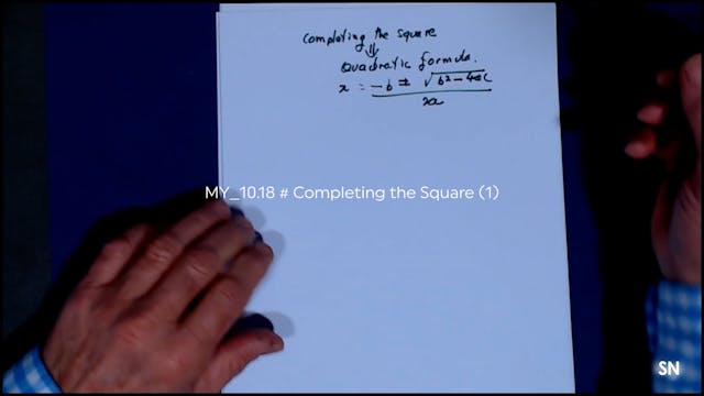 MY_10.18 # Completing the Square (1)