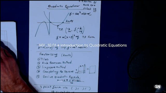 MY_10.01 # Introduction to Quadratic Equations