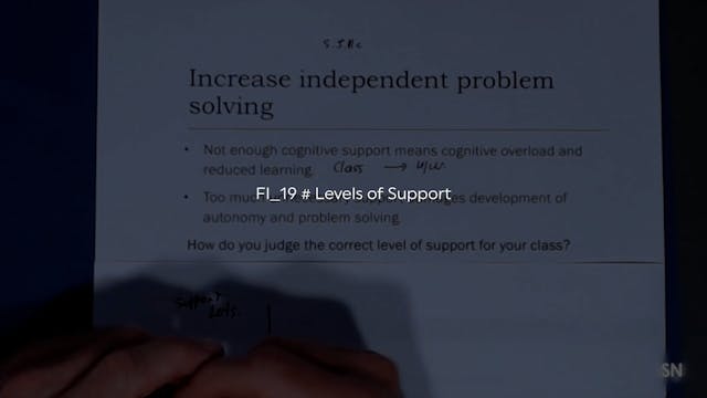 FI_19 # Levels of Support