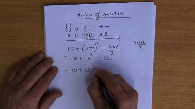 N.09 # Introduction to Order of Operations