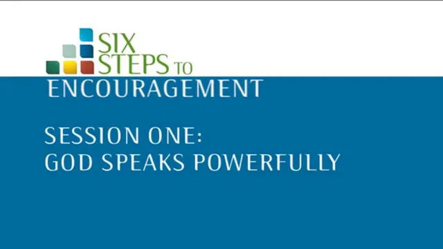 Session 1: God speaks powerfully