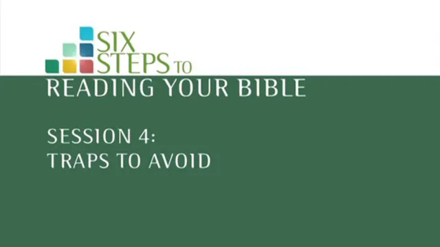 Session 4: Traps to avoid