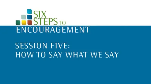 Session 5: How to say what we say