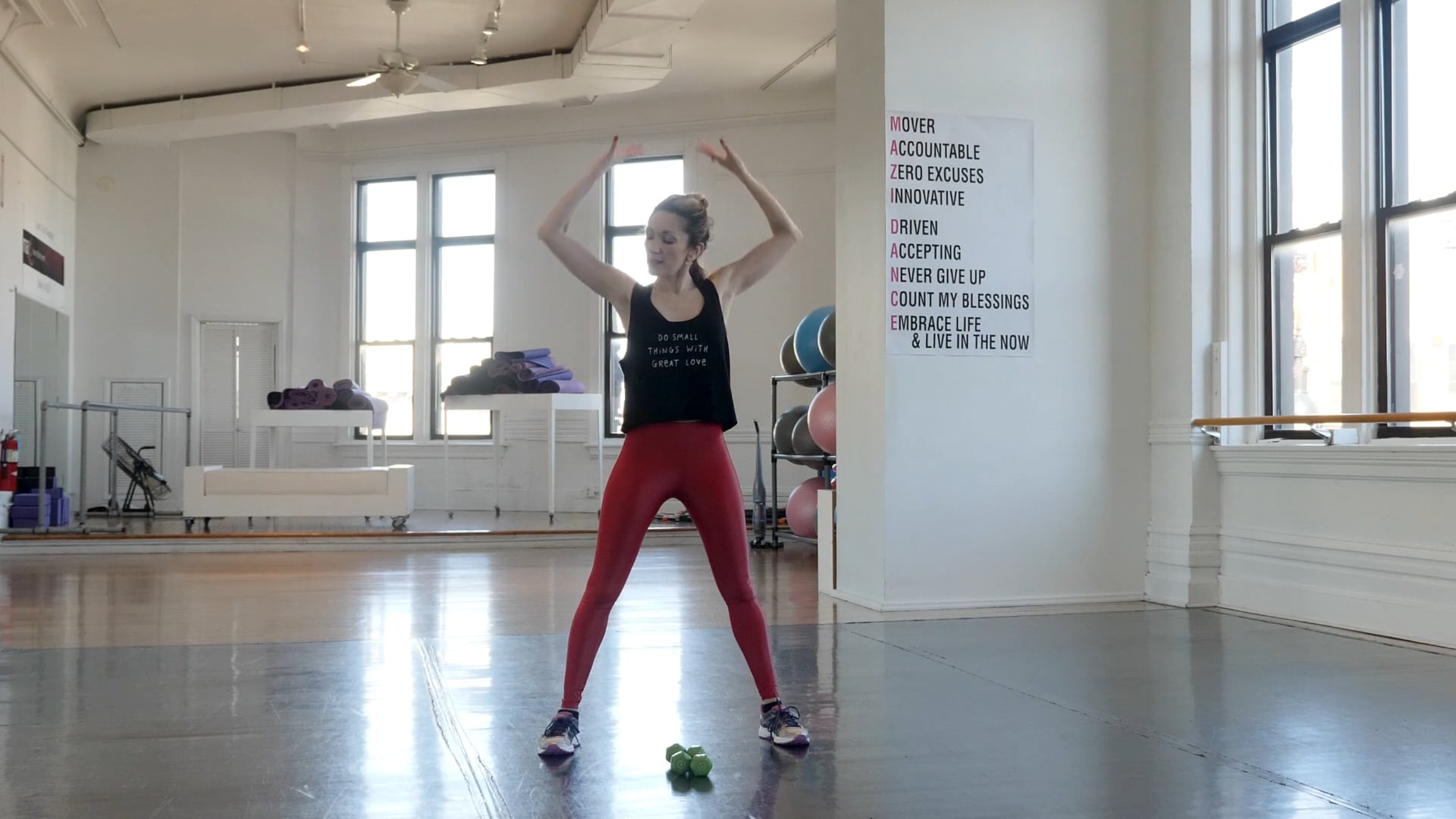 Balance & Thighs w/ Weighted Arms