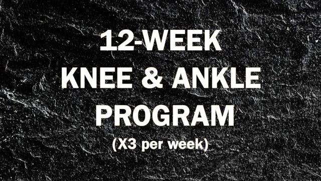 12-Week Knee & Ankle Program