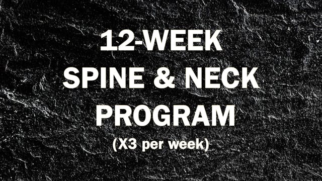 12-Week Spine & Neck Program