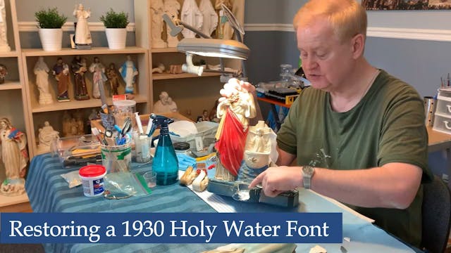 Holy Water Font restoration