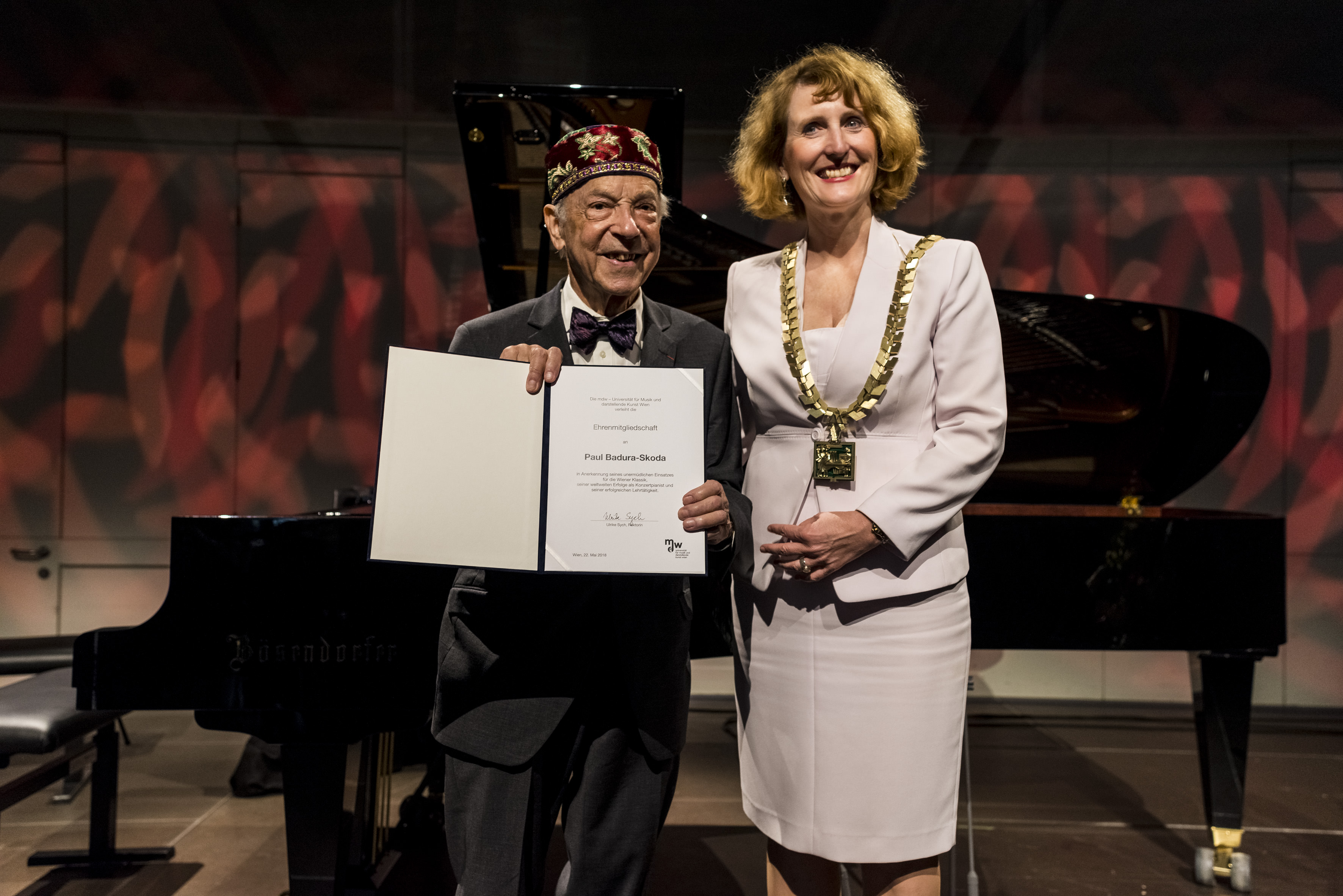 Verleihung der mdw Ehrenmitgliedschaft an Paul Badura-Skoda