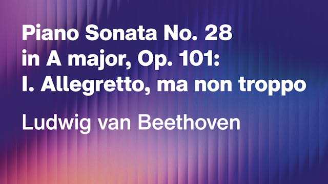 Ludwig van Beethoven: Piano Sonata No...