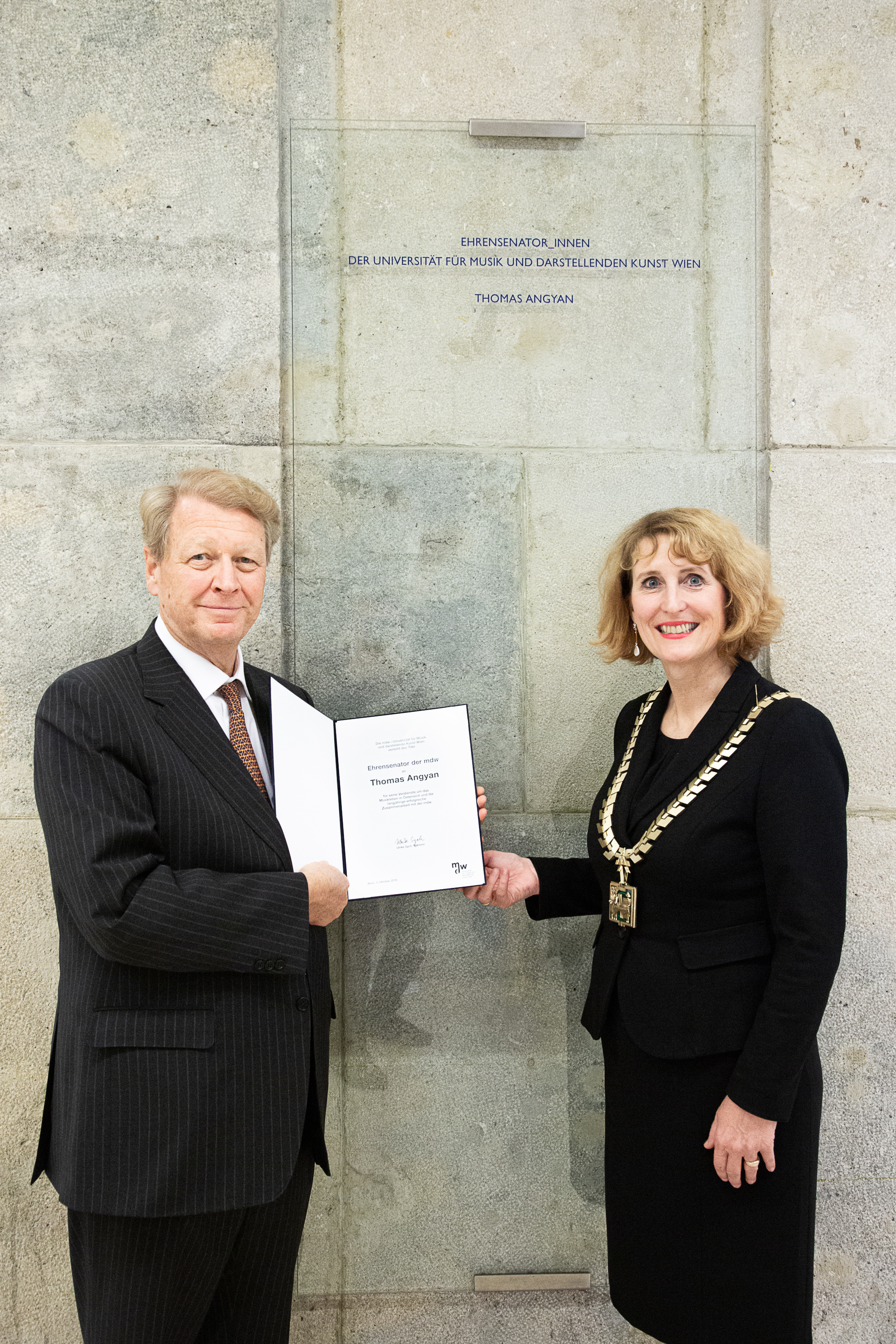 Thomas Angyan: Ernennung zum Ehrensenator der mdw