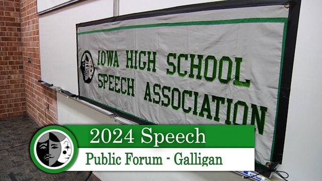 IHSSA Debate Tournament - Public Forum 2024 - Galligan