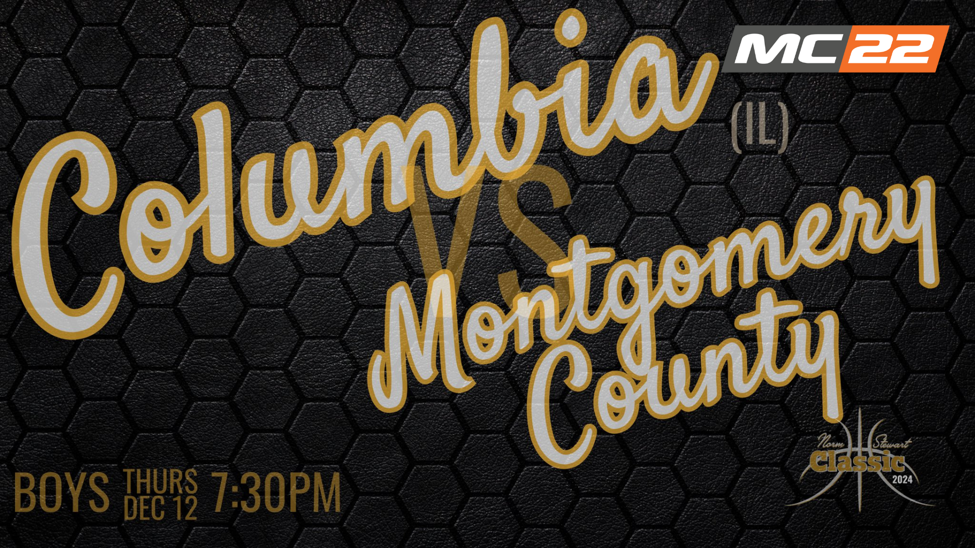 GAME 15: Columbia (IL) vs Montgomery County BBB - December 12, 2024