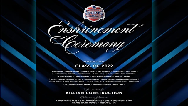 Missouri Sports Hall of Fame Enshrinement Ceremony February 2022