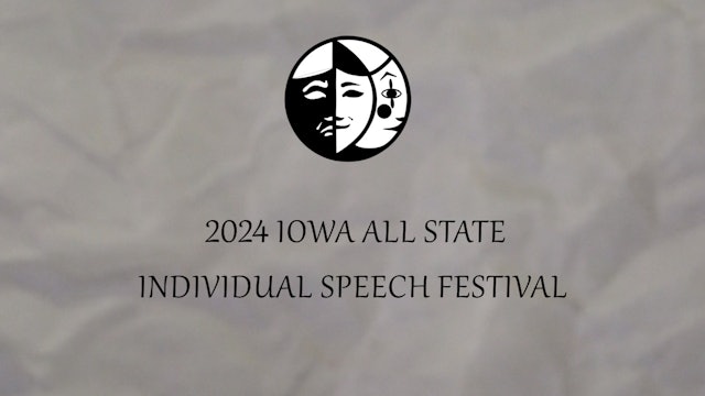 IHSSA Individual All-State Speech Festival 2024