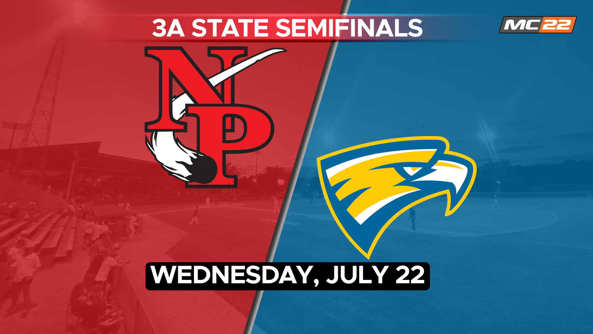 IHSAA baseball SF North Polk vs Wahlert Catholic - 07/22/2026