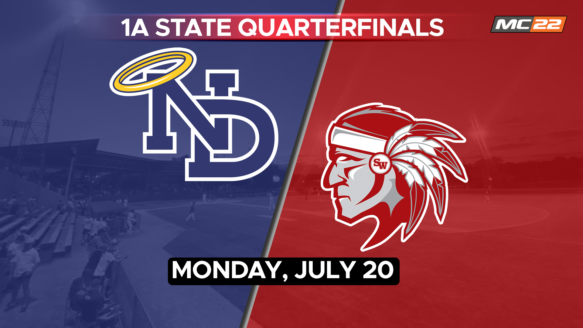 IHSAA Baseball QF Burlington Notre Dame vs South Winneshiek
