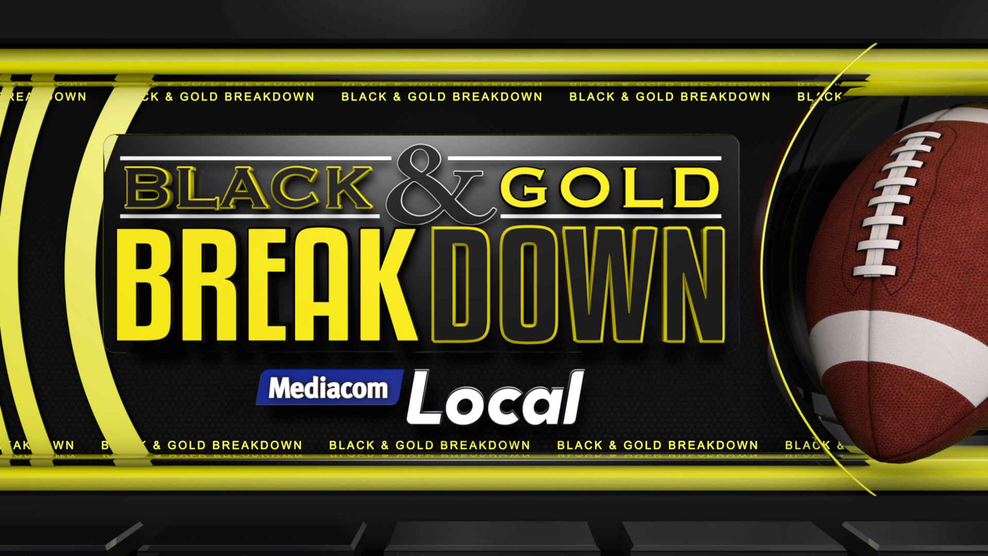 Black and Gold Breakdown Football