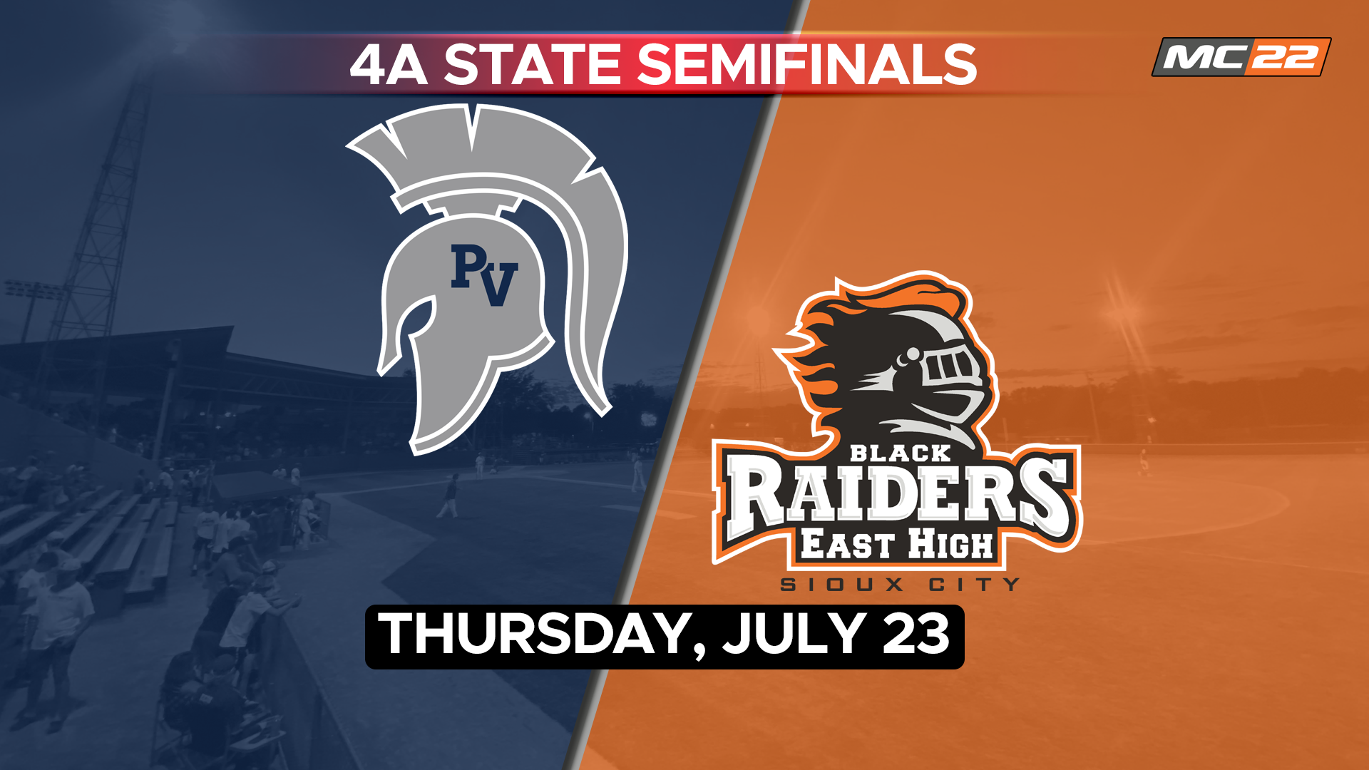 IHSAA Baseball SF Pleasant Valley vs Sioux City East - 07/23/2026