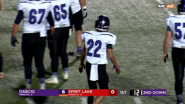 IA HSFB Playoffs OABCIG VS Spirit Lake