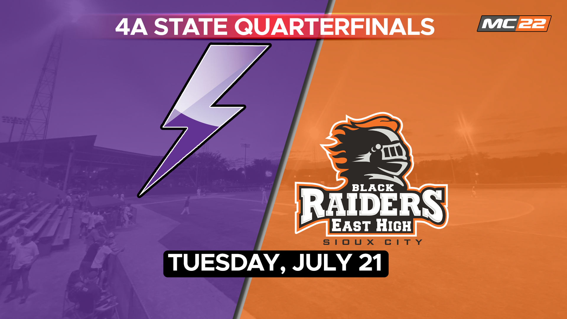 IHSAA Baseball QF Iowa City Liberty vs Sioux City East