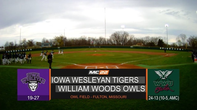CBB Iowa Wesleyan vs William Woods Game 2