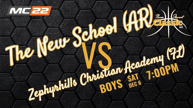 GAME 15: The New School vs Zephyrhill...