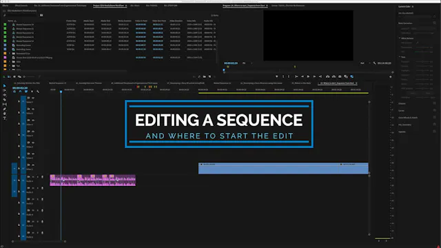 Editing a Sequence and Where to Start...
