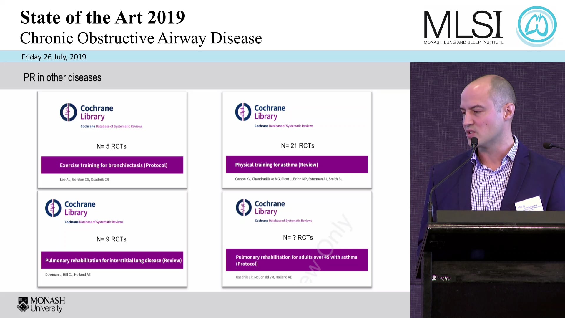 Rehabilitation in COPD where to next Dr Christian Osadnik