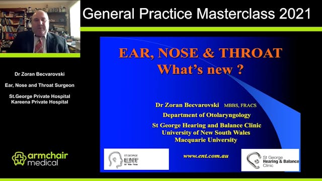 Ear, Nose and Throat What's New Dr Zo...