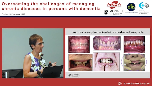 Is oral hygiene important for those with dementia – after all can't we just pull out all their teeth, surely that would be easier Assoc Prof Mina Borromeo