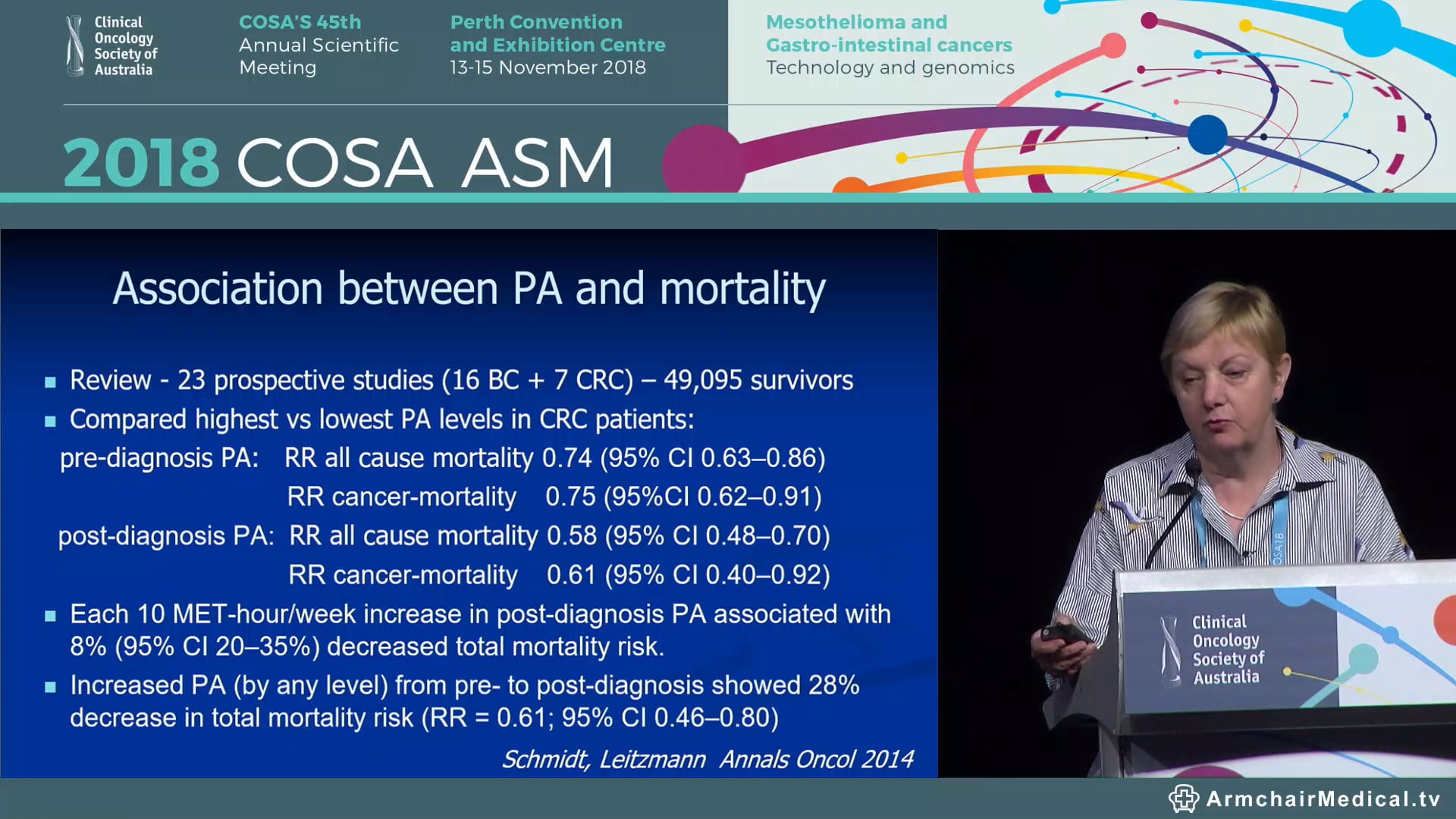 Physical activity for colorectal cancer survivors - Prof Janette Vardy