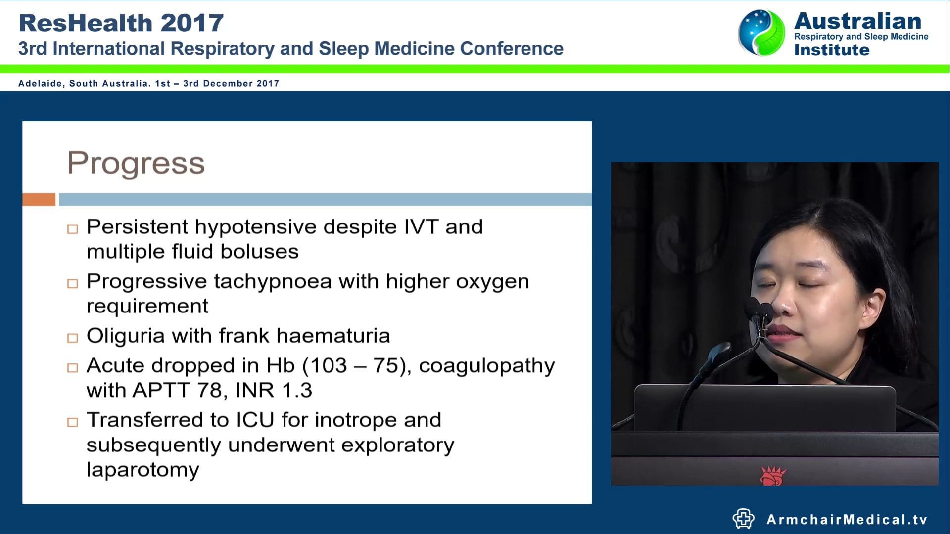 Case An unusual cause of pulmonary haemorrhage Dr Vanessa Tee