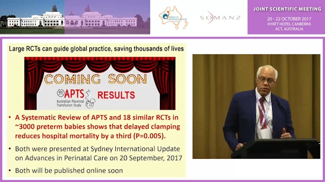 Introduction to the NHMRC Lactoferrin Evaluation  in Anaemia of Pregnancy (LEAP1) Trial - Prof William Tarnow-Mordi