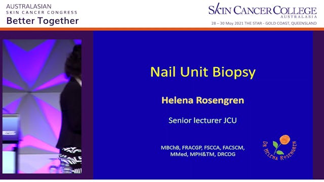 Biopsy of nail matrix and nail bed Dr...