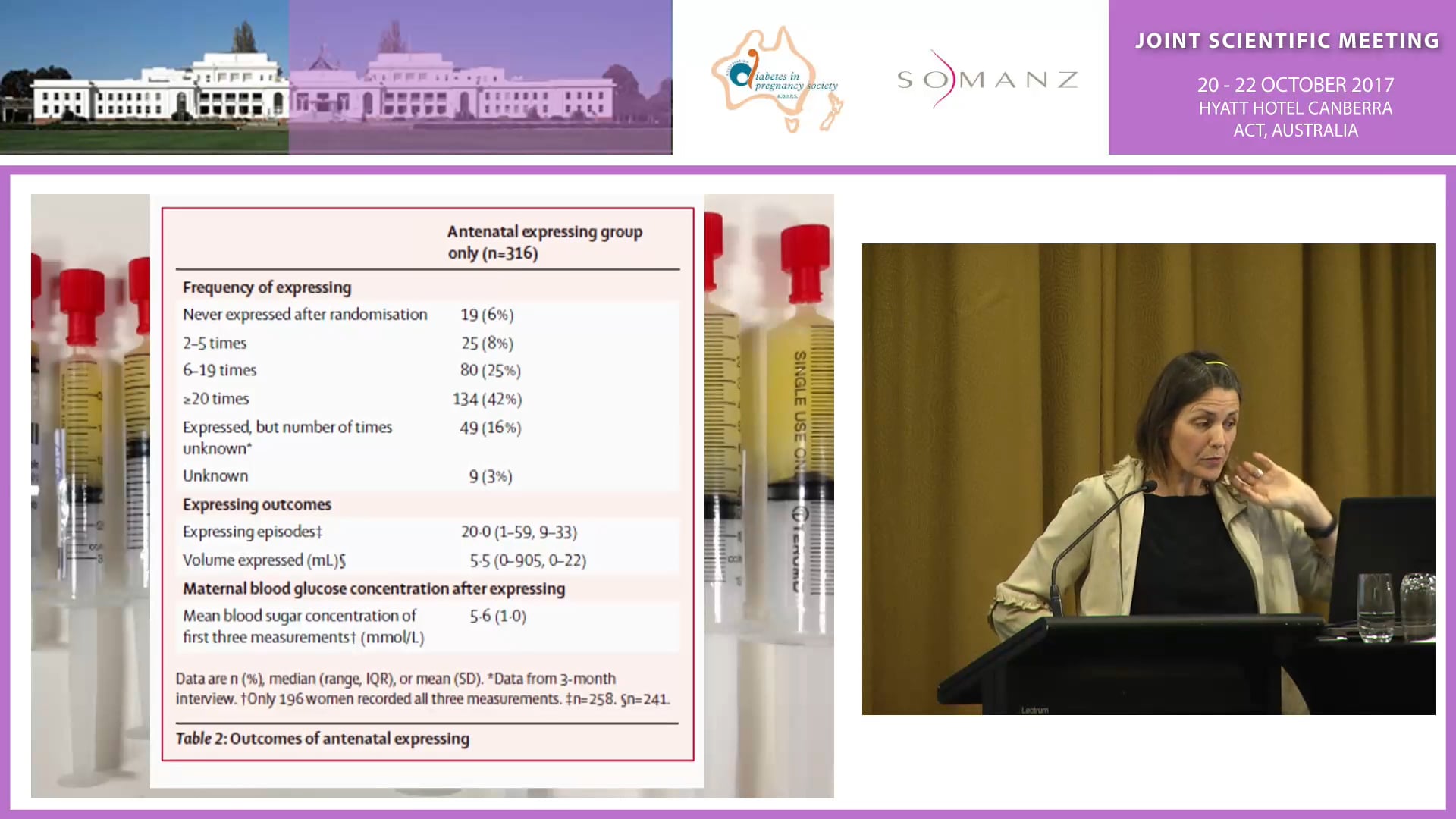 Diabetes and antenatal milk expressing (DAME) a multicentre randomised controlled trial - Della Forster