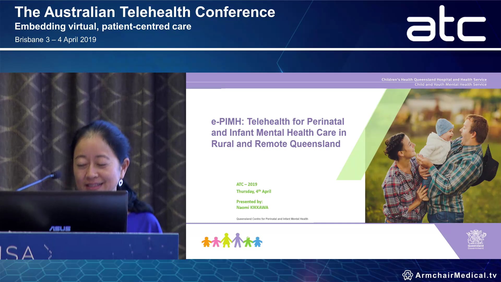 e-PIMH Telehealth for perinatal and infant mental health care in rural and remote Queensland Naomi Kikkawa e-pimh Telehealth Coordinator, Children's Health Queensland, Queensland Health