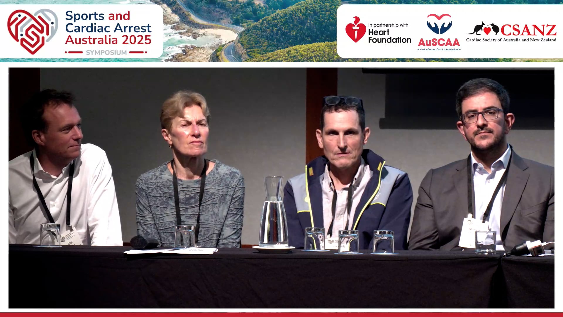 Coronary disease in the middle-aged athlete Panel Discussion Prof Eloi Marijon, Prof Michael Papadakis, Prof Jason Kovacic, Prof Diane Fatkin, Dr John Orchard