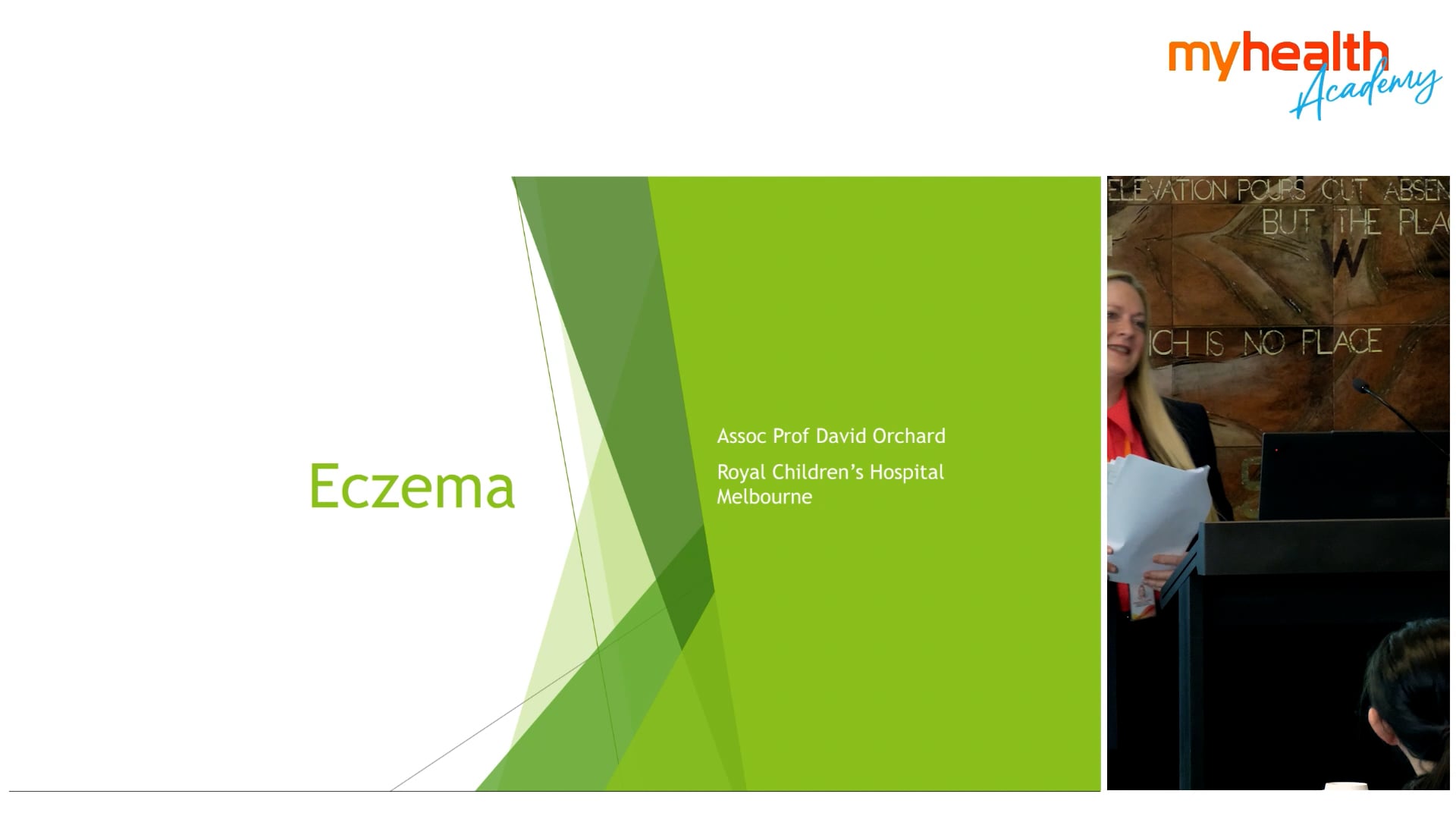 Eczema Assoc Prof  David Orchard