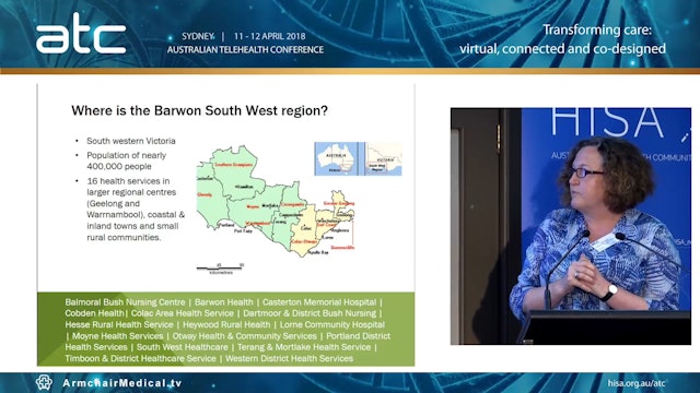 Bringing new integrated service models to regional hospital and health services Alice King Telehealth Coordinator, Barwon South West