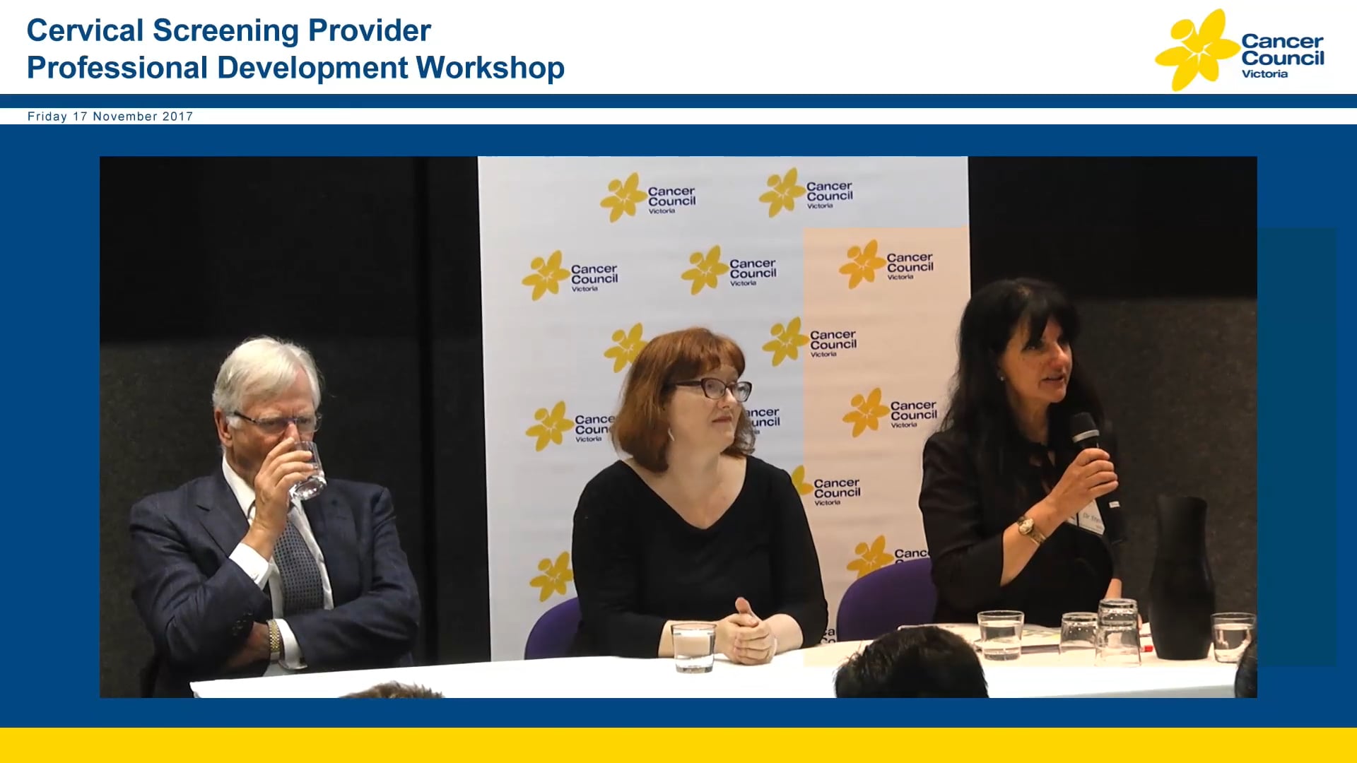 Cervical Screening Provider Professional Development Workshop Panel Discussion