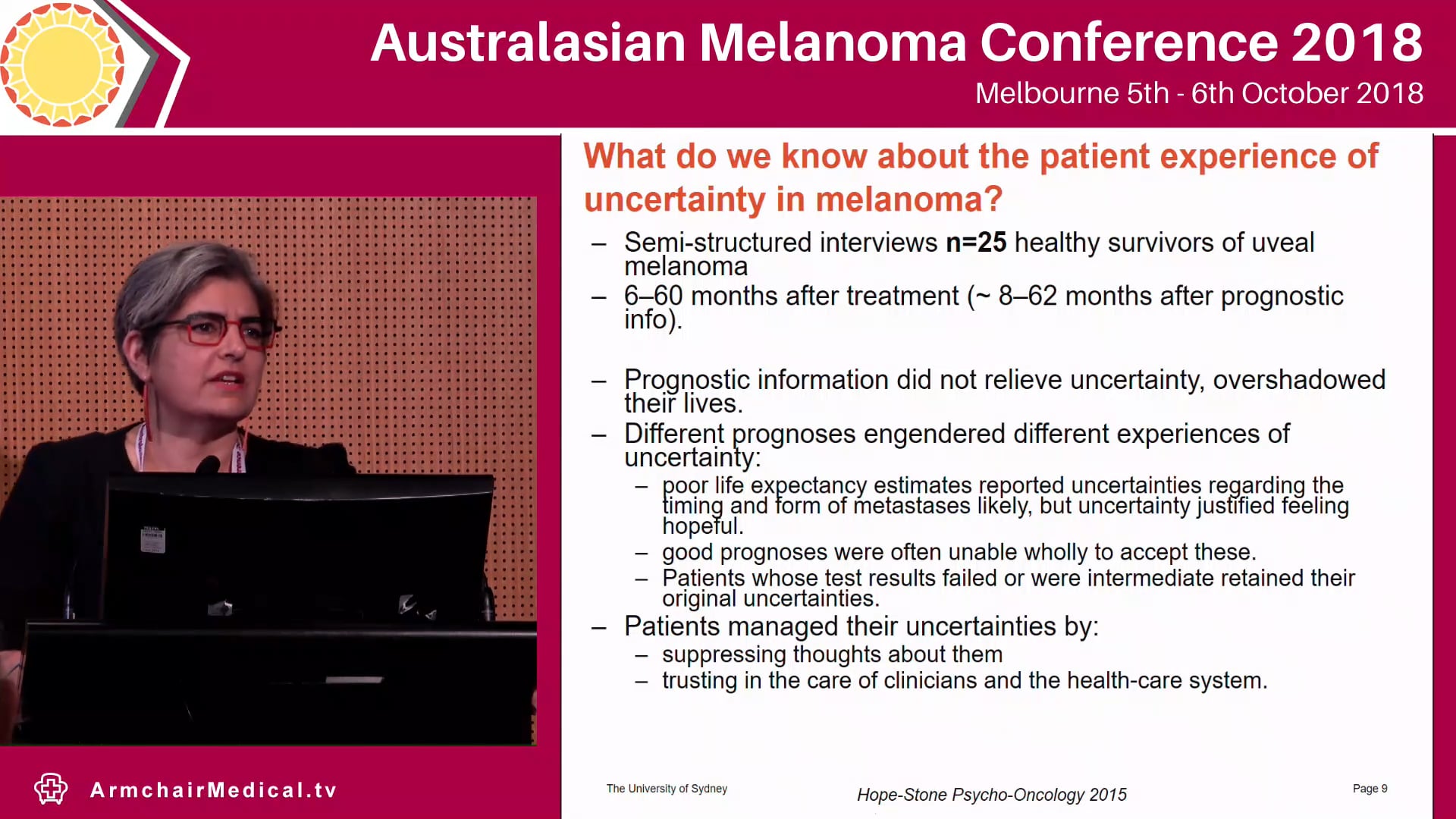 Living beyond melanoma is the fear different when you face recurrence or progression Haryana Dhillon