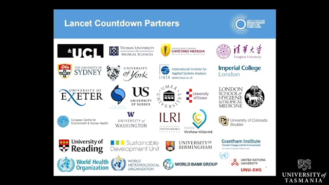 Communicating urgency and hope  the Lancet Countdown Dr Alice McGushin