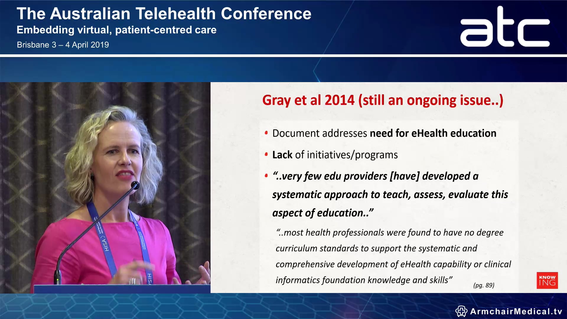 Preparing future health professionals for telehealth enabled practice at university Karrie Long Adjunct Industry Fellow, Faculty of Health, Arts and Design, Swinburne University