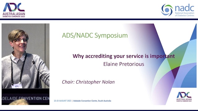 Why accrediting your service is imortant Elaine Pretorious