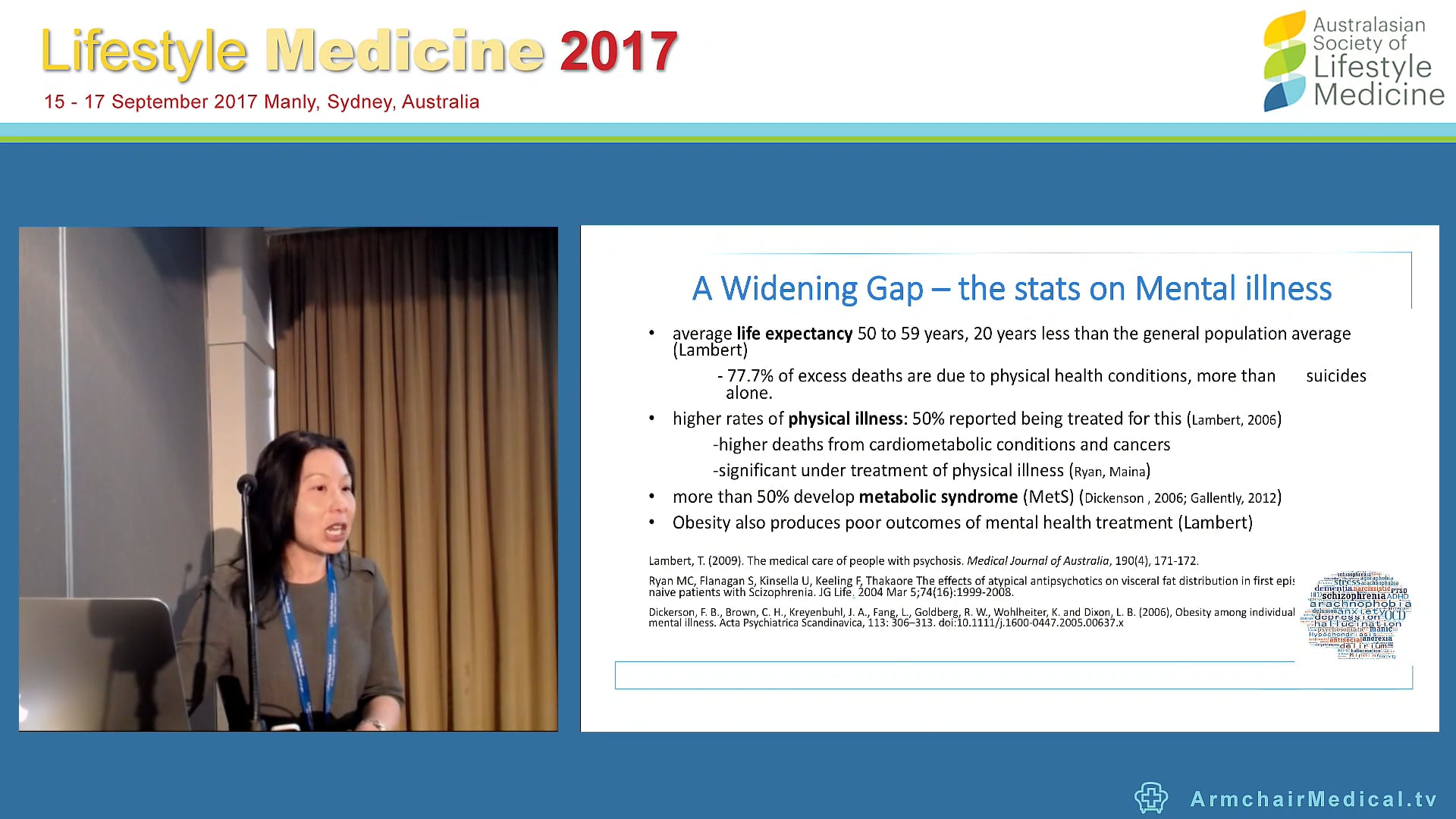 Psychological interventions for metabolic syndrome in mental illness Dr Marlene Tham