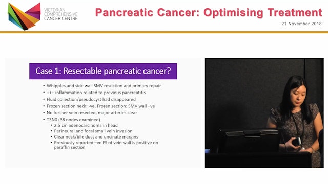 Case 1 TV audio Resectable pancreatic cancer Dr Brett Knowles & Dr Belinda Lee