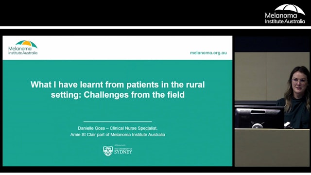 What I have learnt from patients in the rural setting Challenges from the field Danielle Goss