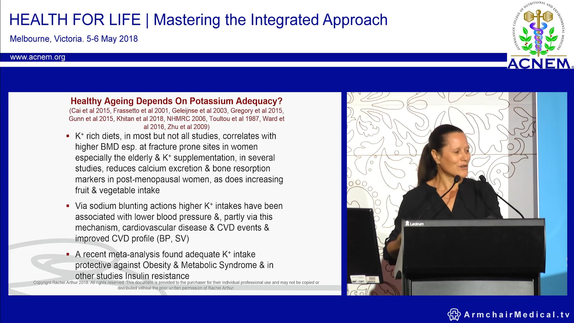 Acidosis and Ageing the dietary protein v potassium riddle Rachel Arthur